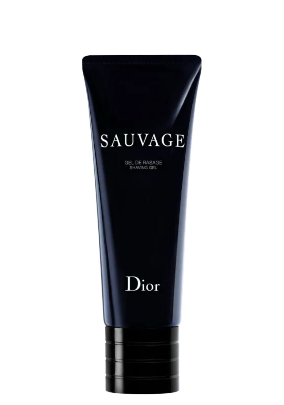 Gel DIOR de barbear para todos os tipos de pele. Proporciona um deslizar suave da lâmina sobre a pele.