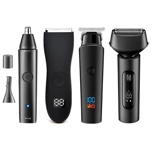 Combo promocional 4 máquinas íntima,barba e nariz